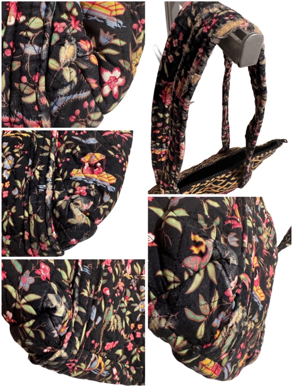 Vera Bradley Pink Floral 8-Piece Women’s Bag Set - Mixed Floral Prints - Picture 14 of 16